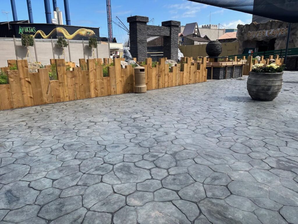 Finished PIC concrete flooring at rear entrance of Aviktas Blackpool