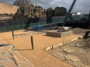 Steadman buff Aviktas plaza area during construction
